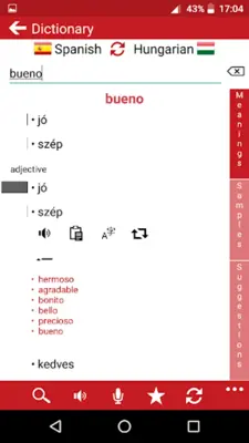 Hungarian - Spanish android App screenshot 6